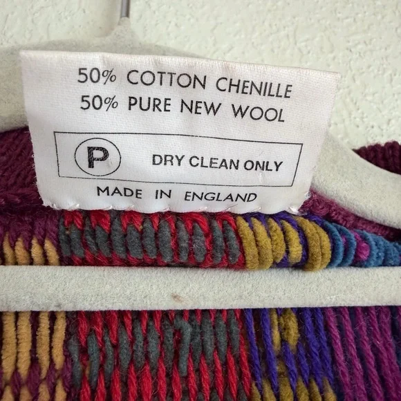 Vintage hand made Betty white Multicolor Women's Sweater size L - Picture 9 of 9